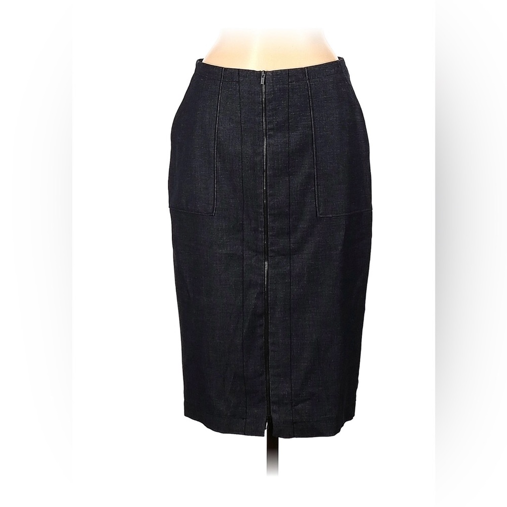 Elegant Dark Blue Denim Skirt
